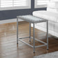 22" Gray And White Tile End Table By Homeroots