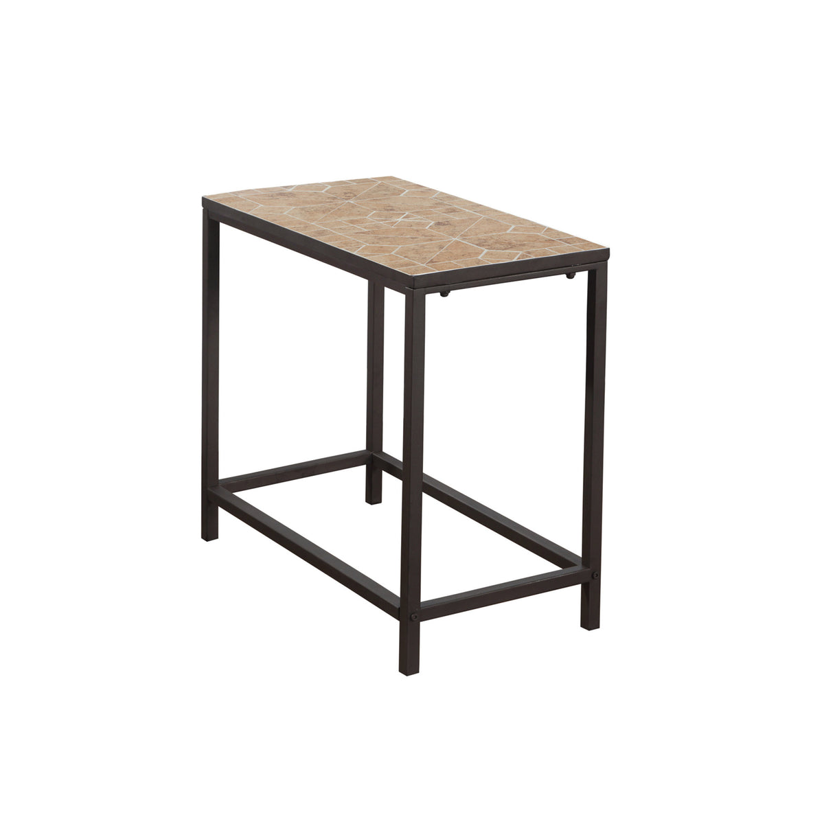 22" Brown Tile End Table By Homeroots | End Tables | Modishstore