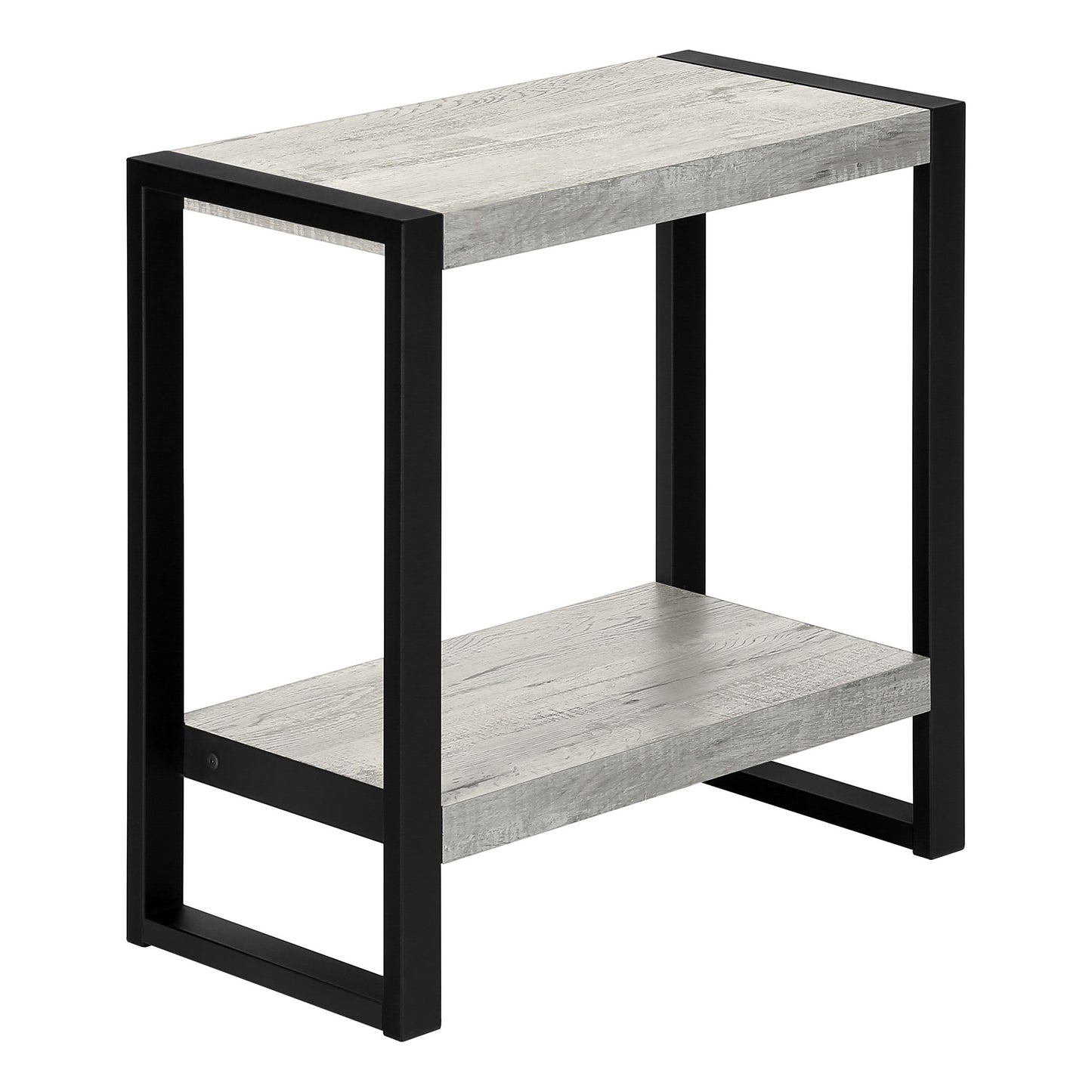 24" Black And Grey End Table With Shelf By Homeroots | End Tables | Modishstore