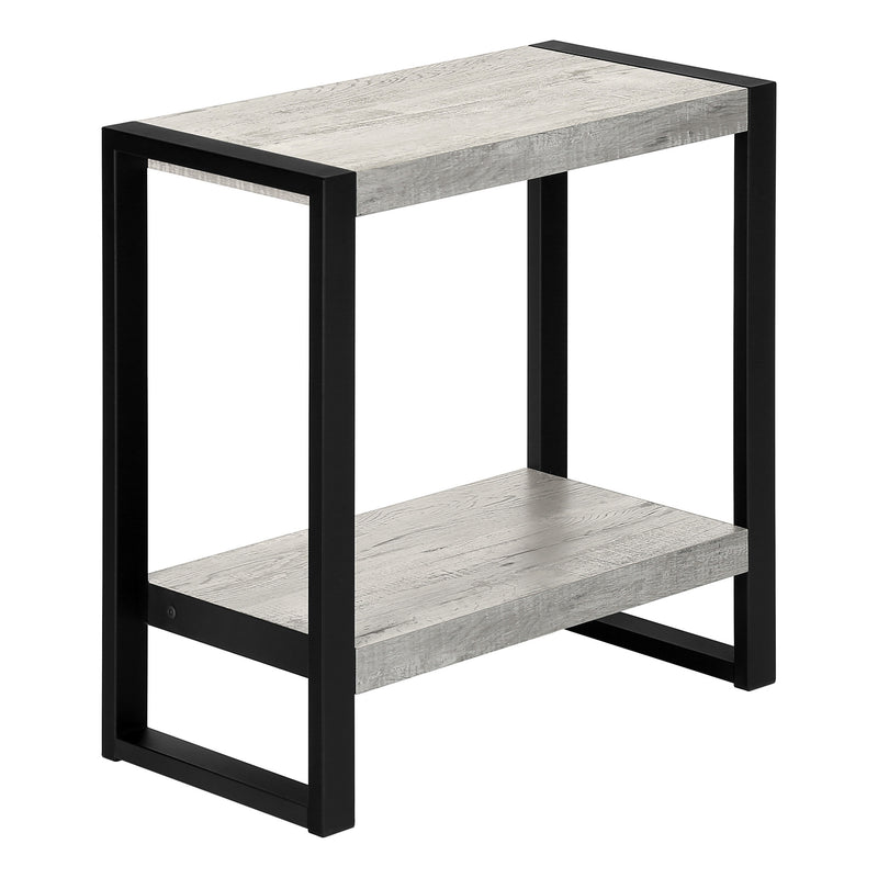 24" Black And Grey End Table With Shelf By Homeroots | End Tables | Modishstore