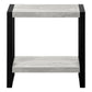 24" Black And Grey End Table With Shelf By Homeroots | End Tables | Modishstore - 2