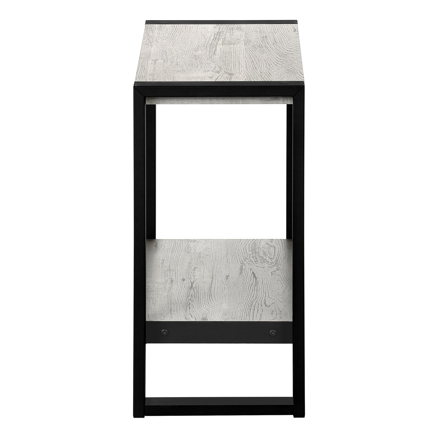 24" Black And Grey End Table With Shelf By Homeroots | End Tables | Modishstore - 3