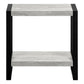 24" Black And Grey End Table With Shelf By Homeroots | End Tables | Modishstore - 4