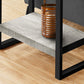 24" Black And Grey End Table With Shelf By Homeroots