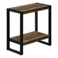 24" Black And Brown End Table With Shelf By Homeroots | End Tables | Modishstore