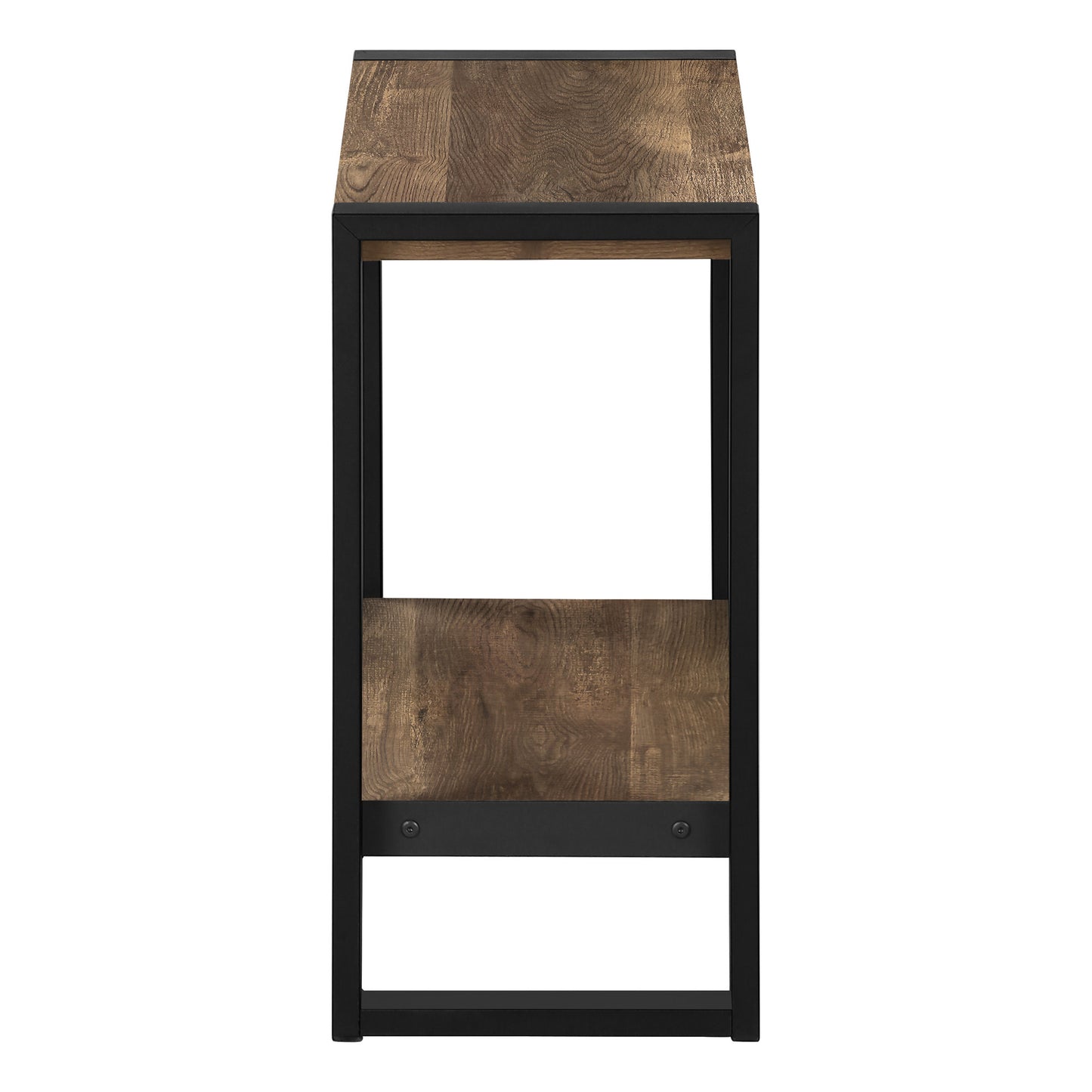24" Black And Brown End Table With Shelf By Homeroots | End Tables | Modishstore - 3