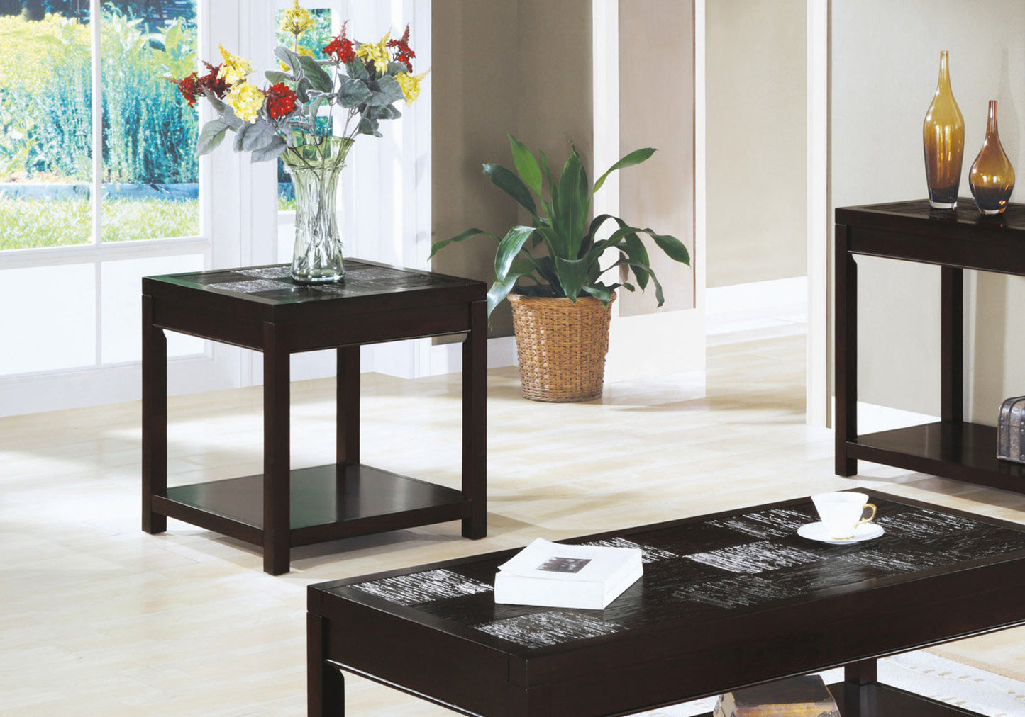 24" Espresso Rectangular Coffee Table By Homeroots | Coffee Tables | Modishstore - 5