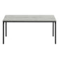 40" Grey And Black Rectangular Coffee Table By Homeroots