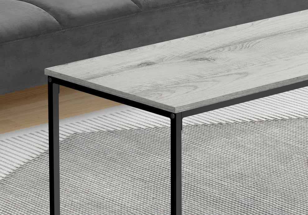 40" Grey And Black Rectangular Coffee Table By Homeroots | Coffee Tables | Modishstore - 8