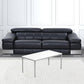 40" White And Silver Rectangular Coffee Table By Homeroots