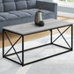 41" Grey Rectangular Coffee Table By Homeroots | Coffee Tables | Modishstore - 3
