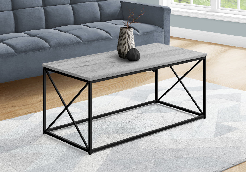 41" Grey Rectangular Coffee Table By Homeroots | Coffee Tables | Modishstore - 3