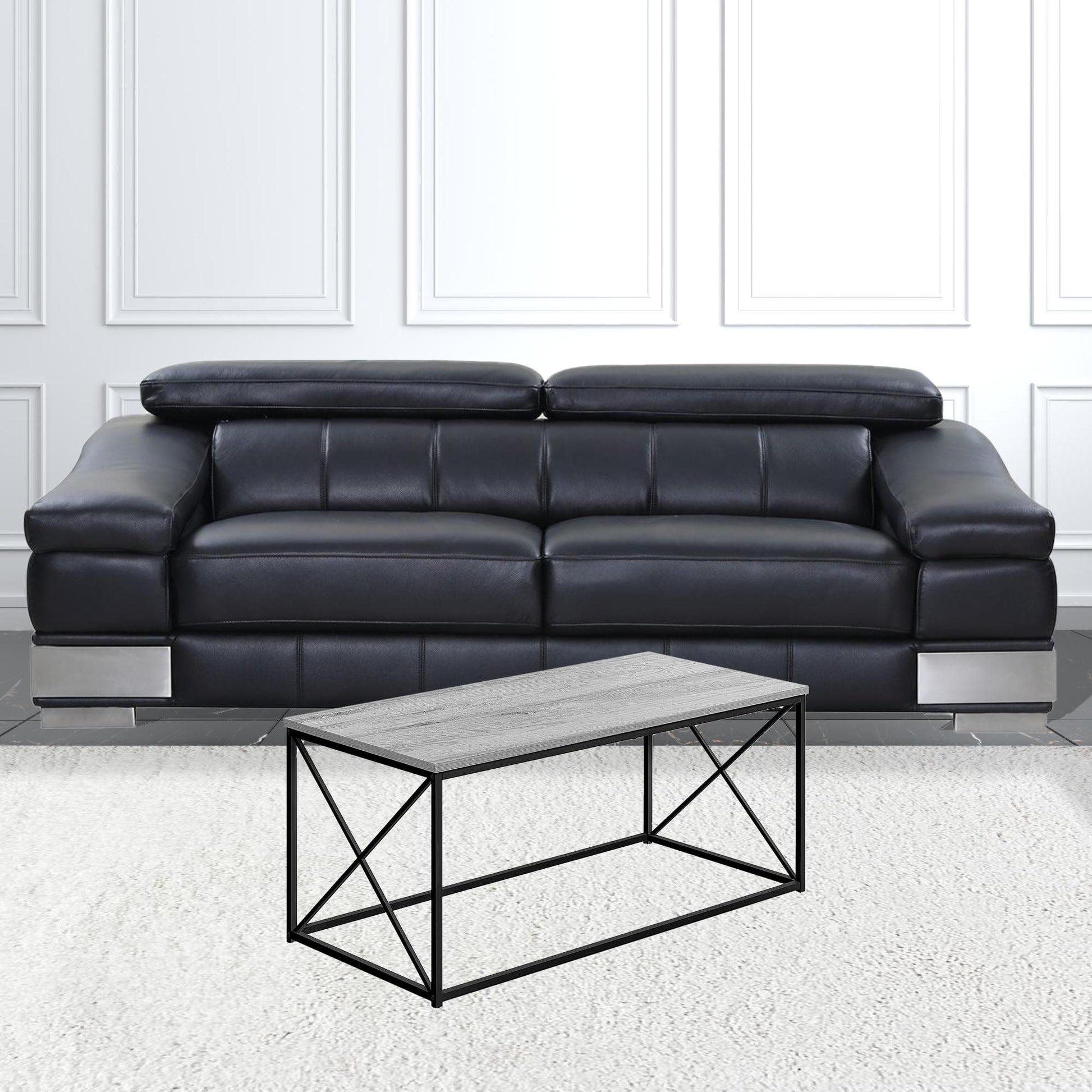 41" Grey Rectangular Coffee Table By Homeroots | Coffee Tables | Modishstore - 2