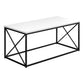 41" White Rectangular Coffee Table By Homeroots