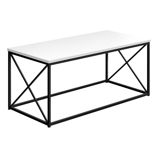 41" White Rectangular Coffee Table By Homeroots | Coffee Tables | Modishstore