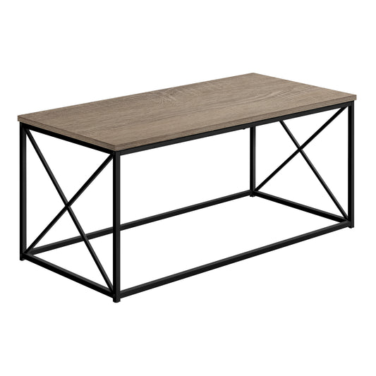 41" Dark Taupe Rectangular Coffee Table By Homeroots