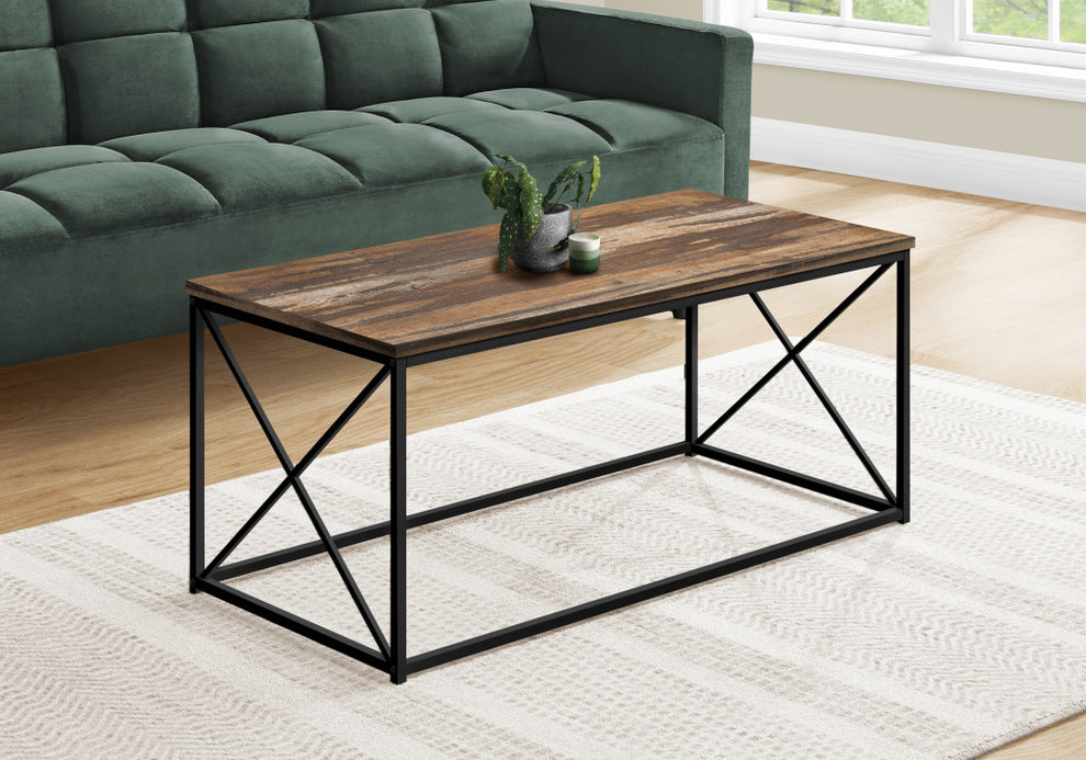 41" Brown Rectangular Coffee Table By Homeroots | Coffee Tables | Modishstore - 3