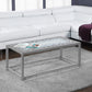 42" Grey Rectangular Coffee Table By Homeroots
