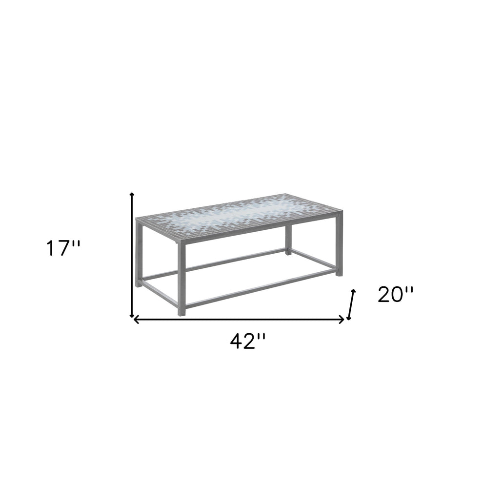 42" Grey Rectangular Coffee Table By Homeroots | Coffee Tables | Modishstore - 5