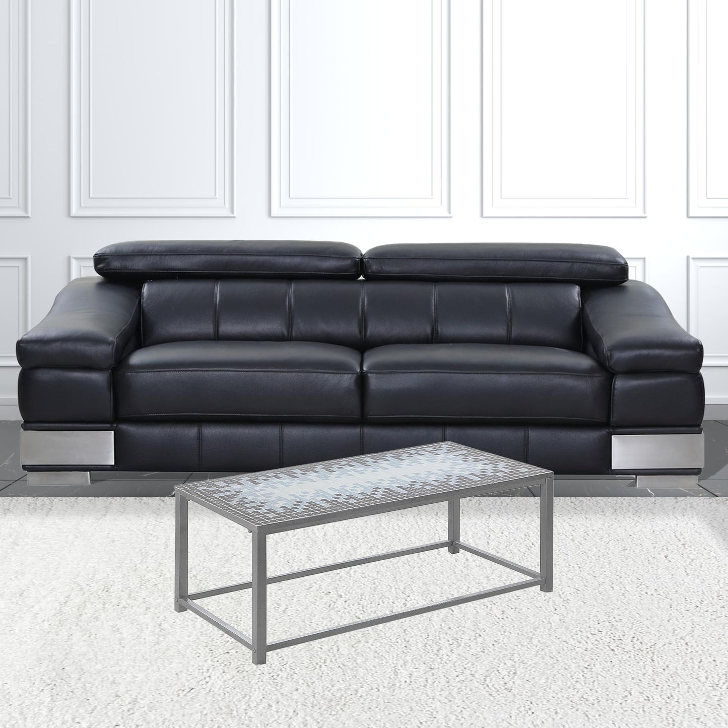 42" Grey Rectangular Coffee Table By Homeroots | Coffee Tables | Modishstore - 2