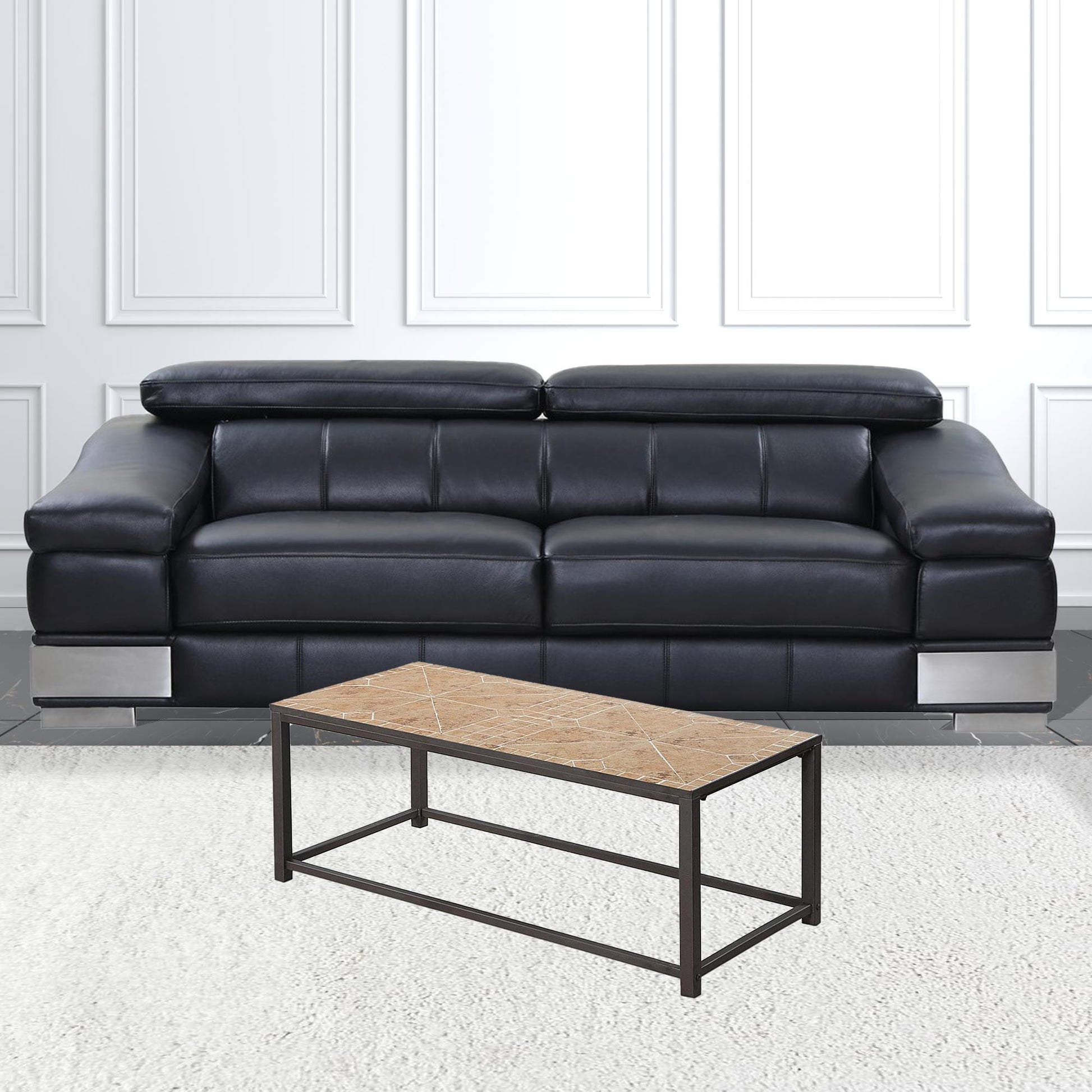 42" Brown Rectangular Coffee Table By Homeroots | Coffee Tables | Modishstore - 2