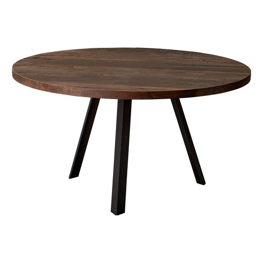 36" Brown And Black Round Coffee Table By Homeroots