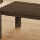 Set Of Three 44" Dark Brown Rectangular Coffee Table By Homeroots