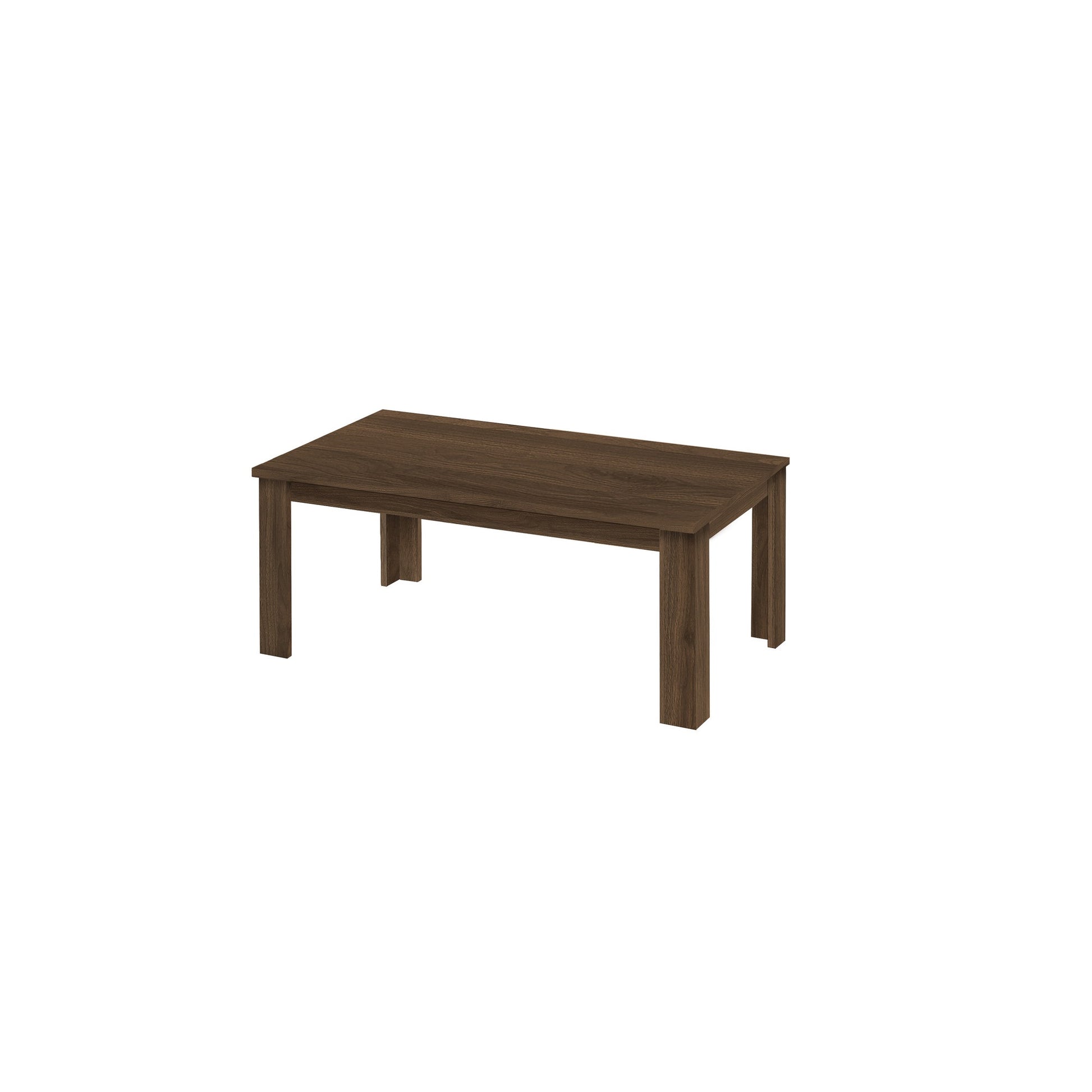 Set Of Three 44" Dark Brown Rectangular Coffee Table By Homeroots | Coffee Tables | Modishstore
