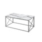 Set Of Three 42" White Rectangular Coffee Table By Homeroots | Coffee Tables | Modishstore