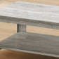 Set Of Three 42" Gray Rectangular Coffee Table With Three Shelves By Homeroots | Coffee Tables | Modishstore - 4