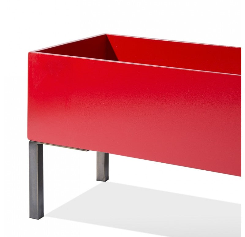 Linear Planter w/ Bronze Legs by Gold Leaf Design Group | Planters, Troughs & Cachepots | Modishstore - 4