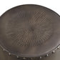 20" Nickel Iron Round End Table By Homeroots