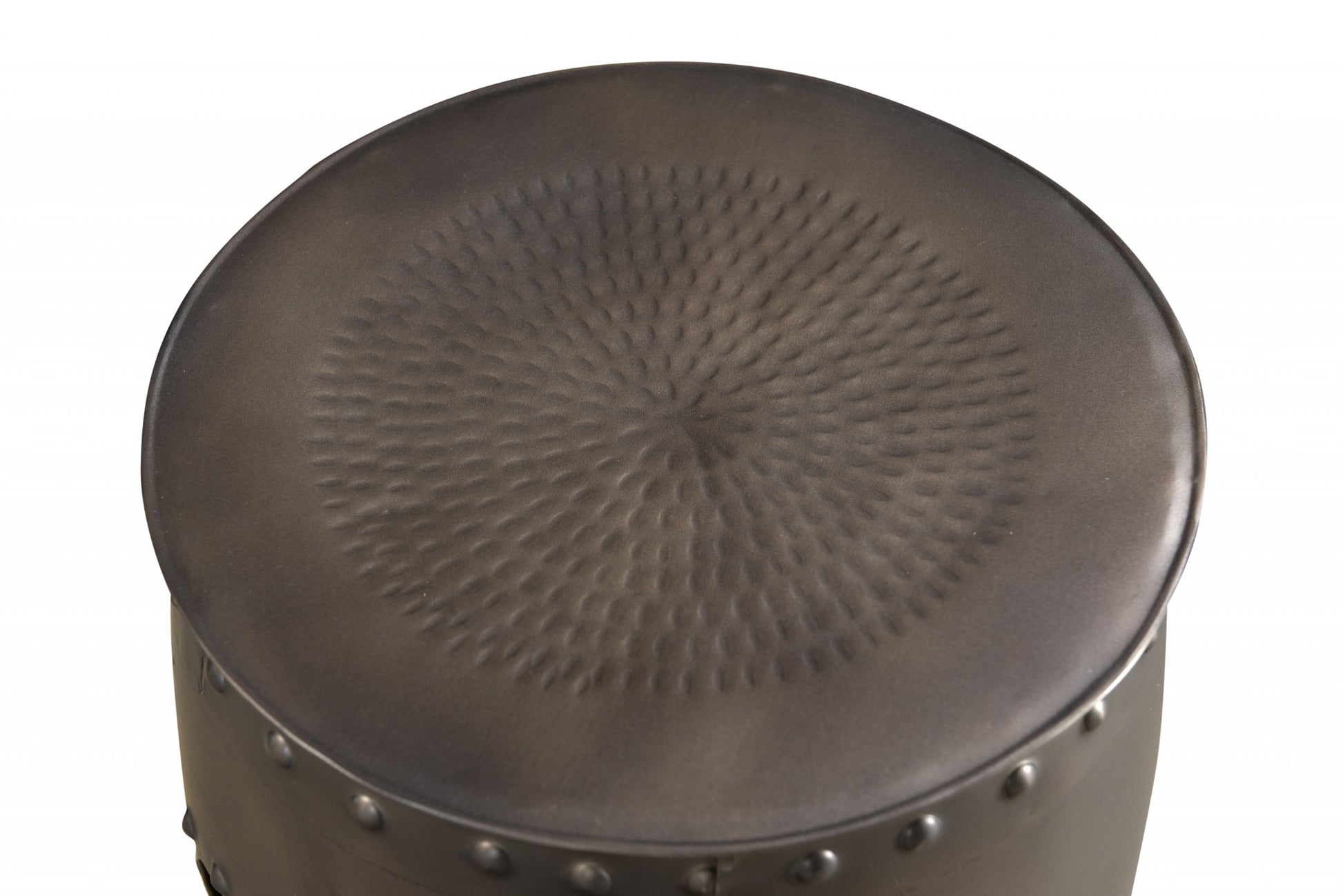 20" Nickel Iron Round End Table By Homeroots | End Tables | Modishstore - 5