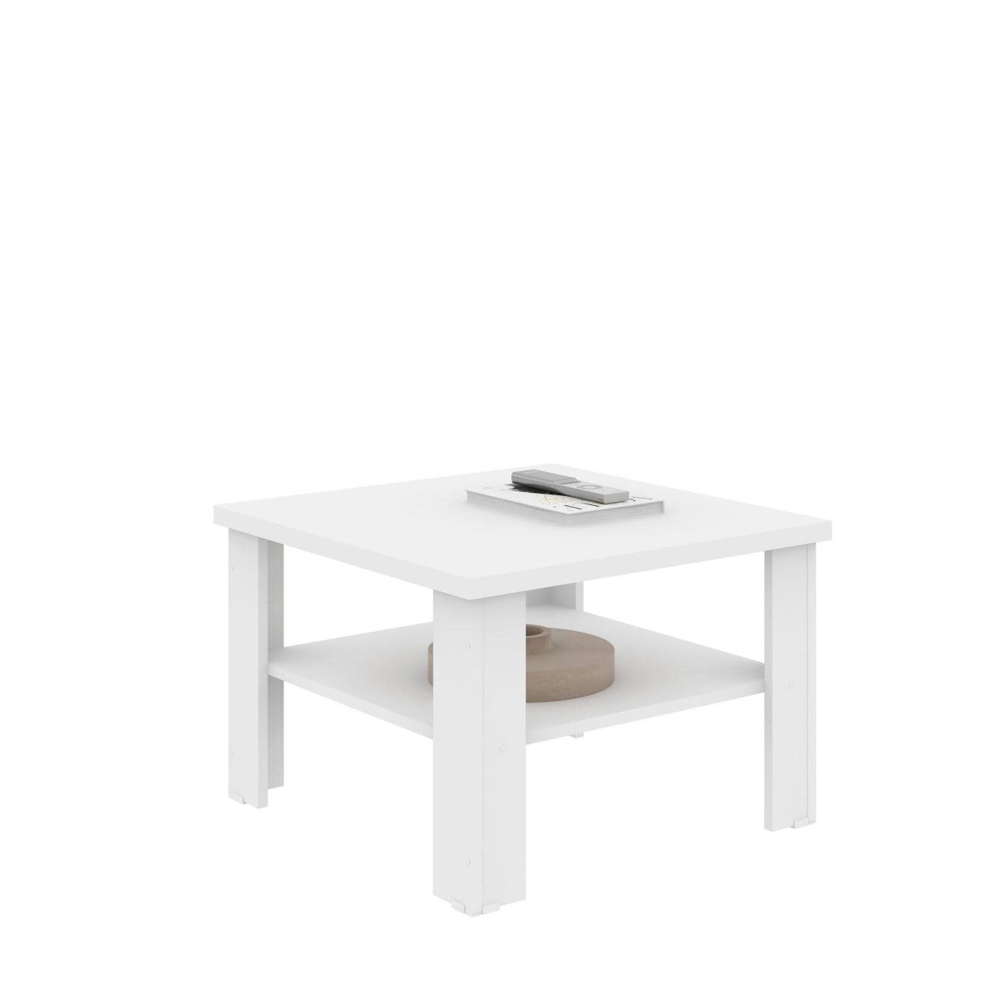36" White End Table By Homeroots | End Tables | Modishstore - 2
