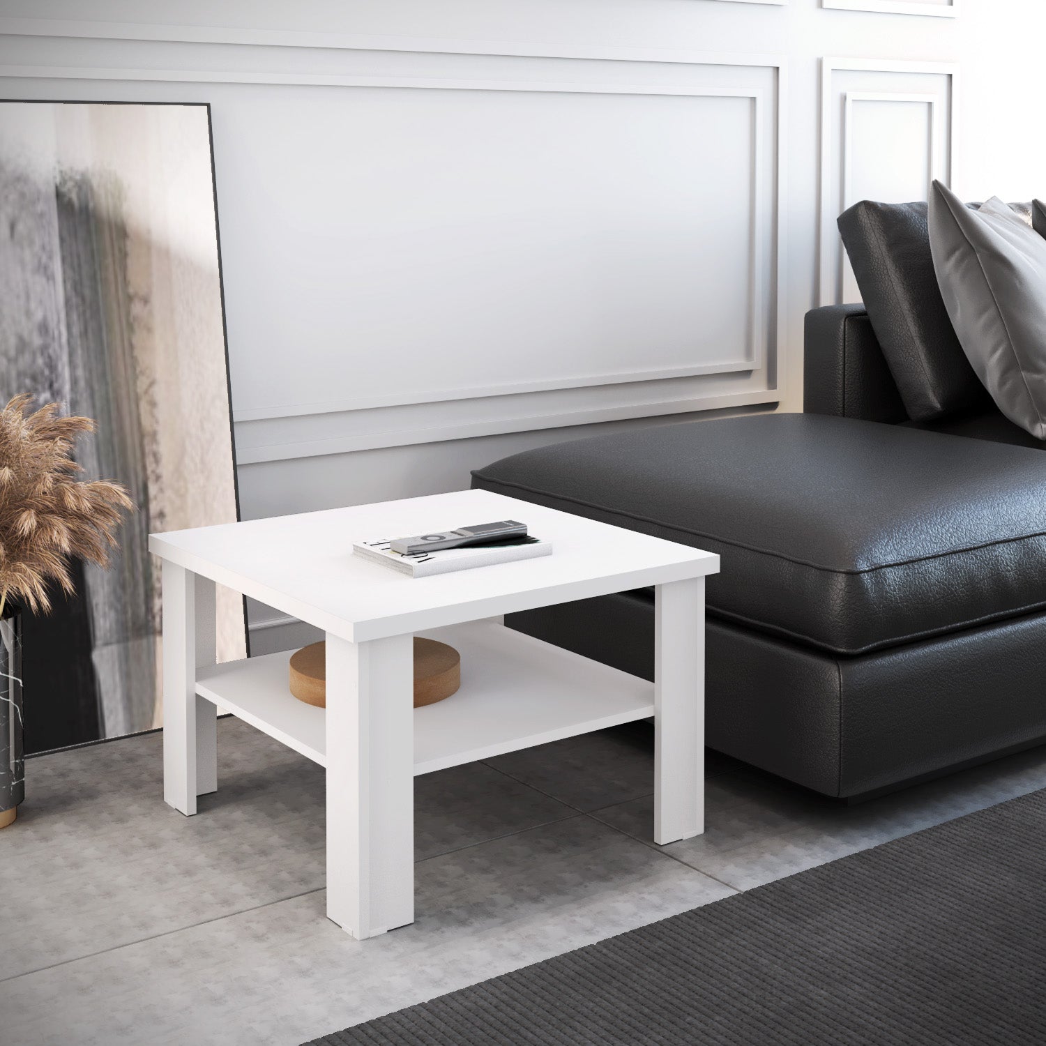 36" White End Table By Homeroots | End Tables | Modishstore - 8