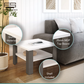 36" White End Table By Homeroots | End Tables | Modishstore - 7