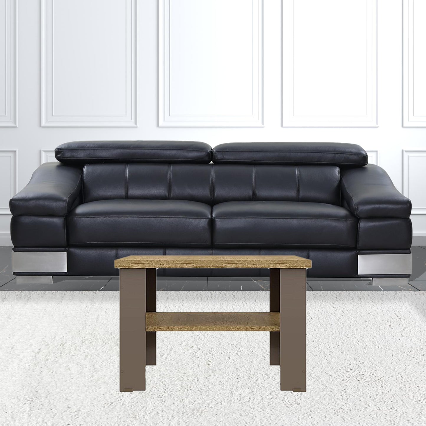 36" Brown And Natural End Table By Homeroots | End Tables | Modishstore - 4