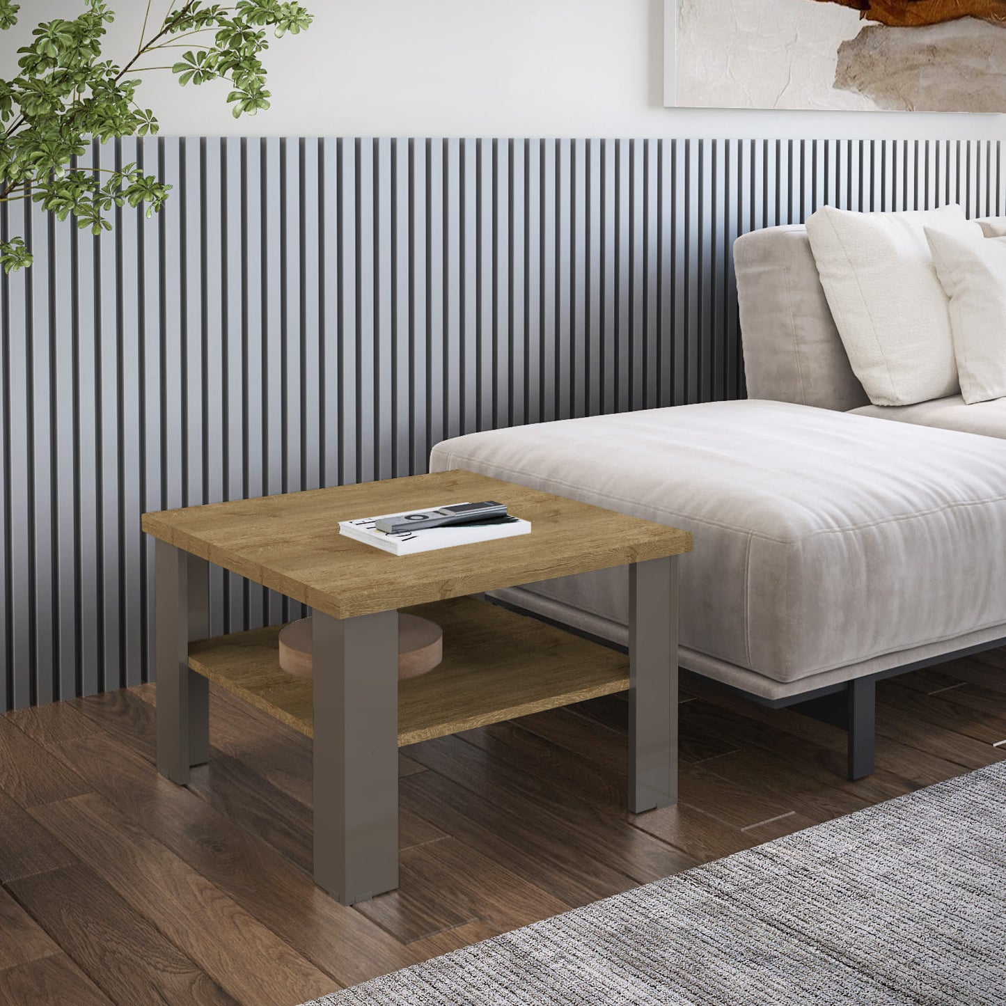 36" Brown And Natural End Table By Homeroots | End Tables | Modishstore - 6