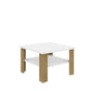 36" Natural And White End Table By Homeroots