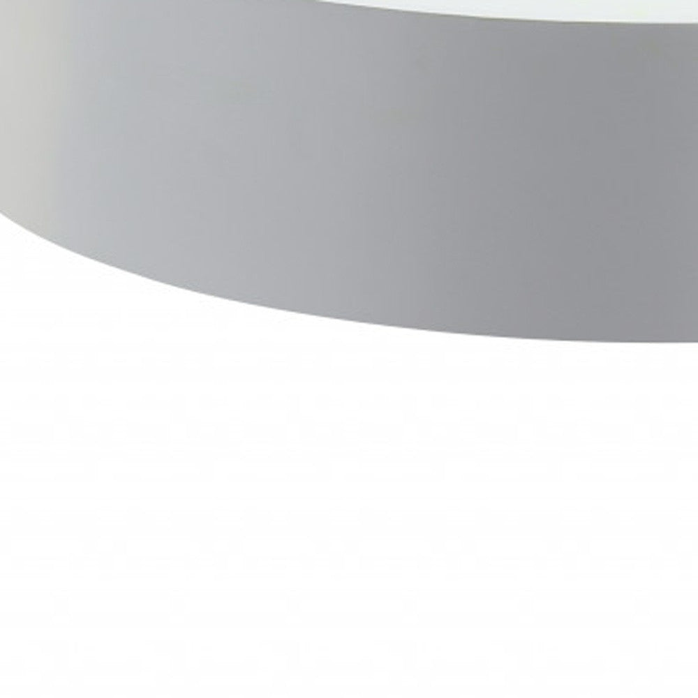 32" Natural Brown And White Round Coffee Table By Homeroots | Coffee Tables | Modishstore - 3