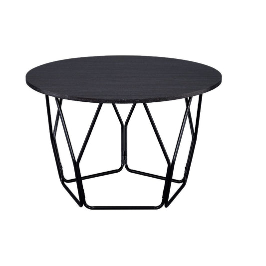 32" Black And Espresso Round Coffee Table By Homeroots | Coffee Tables | Modishstore