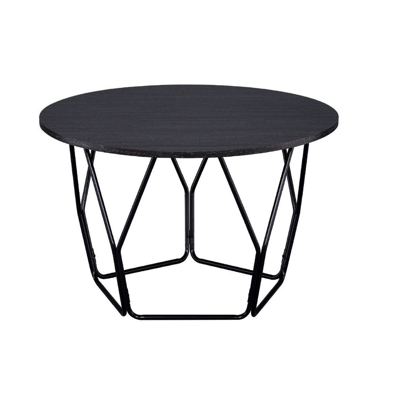 32" Black And Espresso Round Coffee Table By Homeroots | Coffee Tables | Modishstore