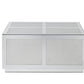 36" Silver Mirrored Rectangular Mirrored Coffee Table By Homeroots | Coffee Tables | Modishstore - 2