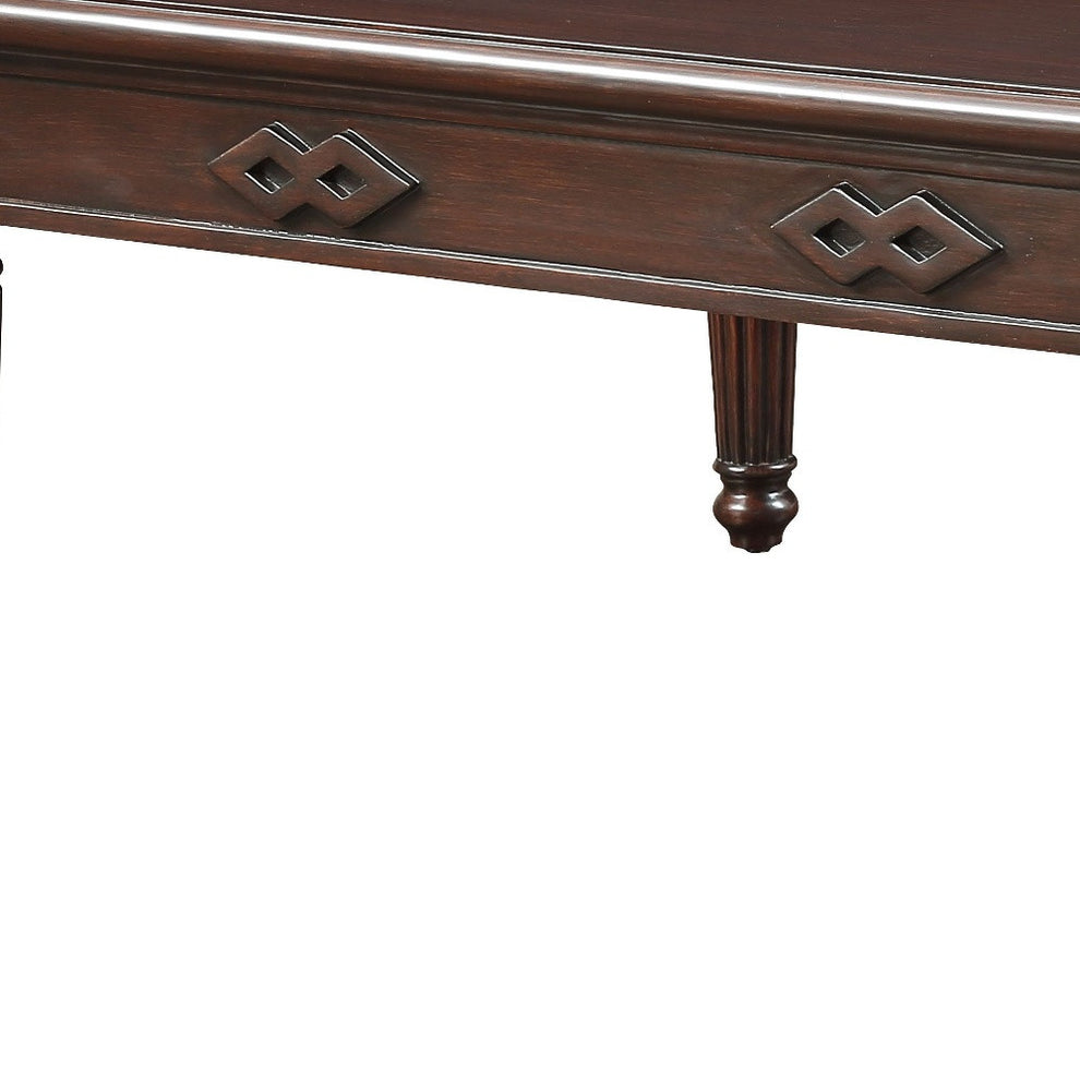 59" Espresso Solid Wood Rectangular Coffee Table By Homeroots | Coffee Tables | Modishstore - 4