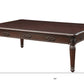 59" Espresso Solid Wood Rectangular Coffee Table By Homeroots