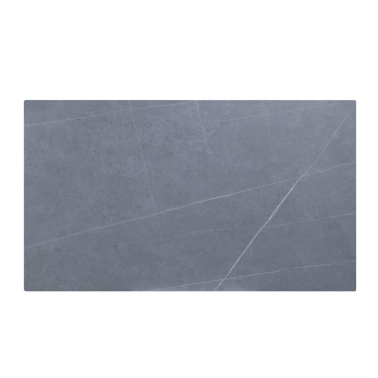 52" Sintered Stone And Dark Brown Sintered Stone Rectangular Coffee Table With Drawer By Homeroots | Coffee Tables | Modishstore