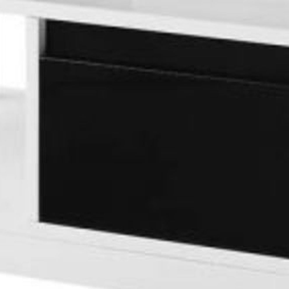 63" White Rectangular Coffee Table With Two Drawers And Shelf By Homeroots | Coffee Tables | Modishstore - 4