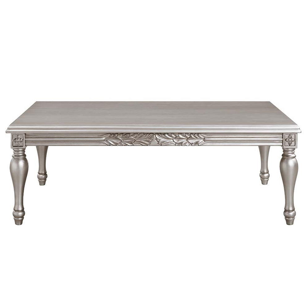 24" Platinum Manufactured Wood Rectangular Coffee Table By Homeroots | Coffee Tables | Modishstore - 2
