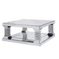 40" Silver Mirrored Square Mirrored Coffee Table By Homeroots | Coffee Tables | Modishstore