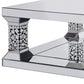 40" Silver Mirrored Square Mirrored Coffee Table By Homeroots | Coffee Tables | Modishstore - 4